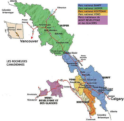 Carte Rocheuses