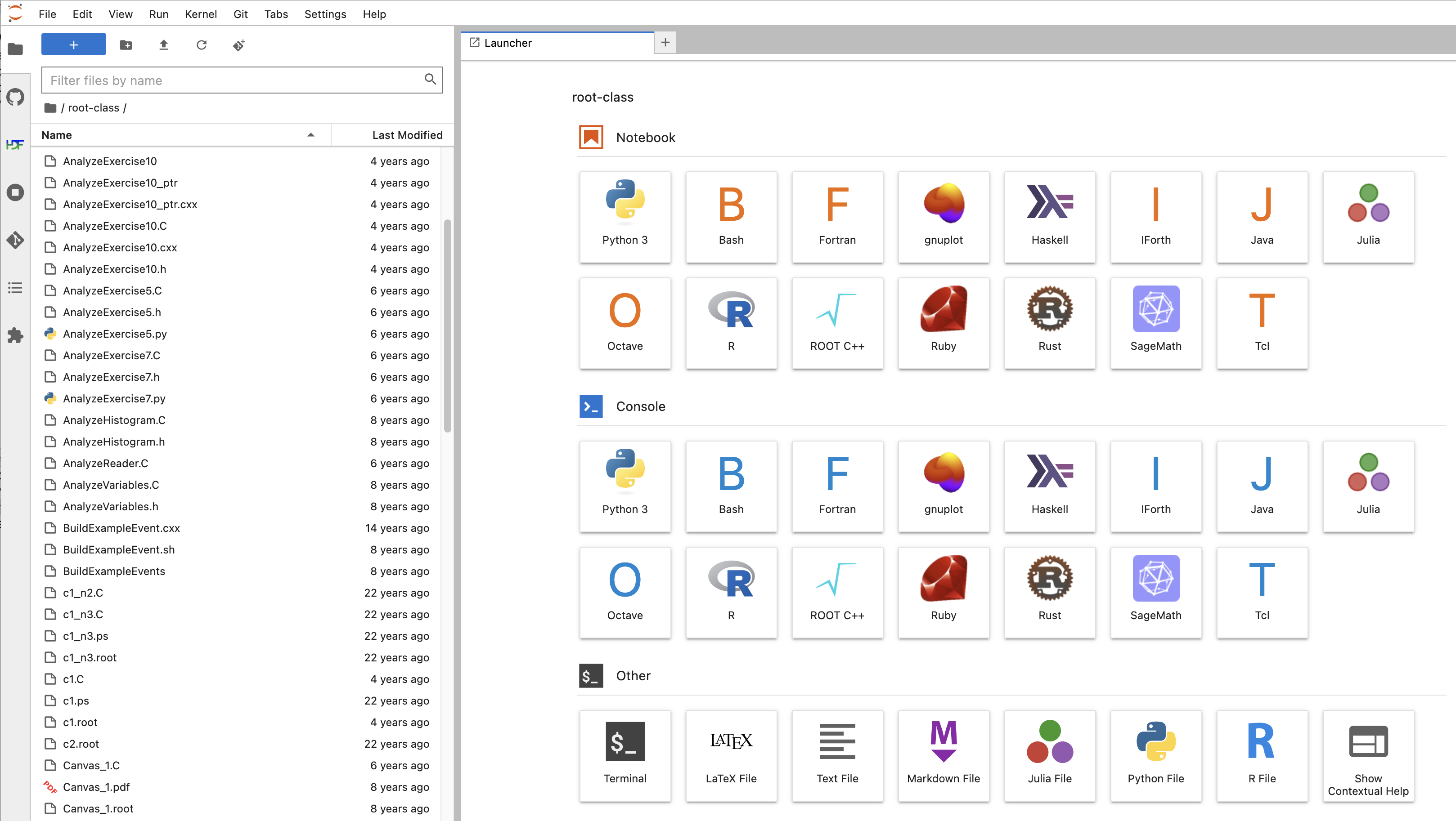 Starting with Jupyter — Nevis Labs ROOT tutorial May-2024 documentation